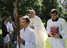 Závěr mše svaté.