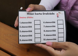 Každé dítě dostalo takovouto kartičku, kam dostalo potvrzení o absolvování jednotlivých stanovišť.