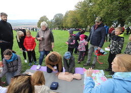 O praktické školení resuscitace byl zájem mezi mládeží, dětmi i dříve narozenými.
