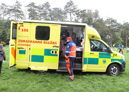 Na Antonínku nechybělo ani auto rychlé zdravotní pomoci.