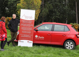 Na Antonínku při Drakiádě samozřejmě nechyběl s dalšími pracovníky Domácího hospice Antonínek ani jeho vedoucí Radek Nohál