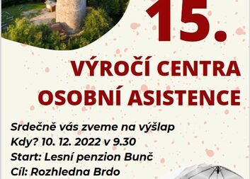 Oslava 15. výročí Centra osobní asistence