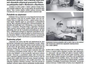 Domov pokojného stáří v Boršickém zpravodaji