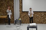 Ilja Žučišin zahrál na saxofon ukrajinskou státní hymnu.