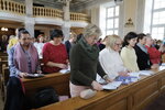 Duchovní obnovy se zúčastnilo bezmála šedesát charitních pracovníků. 
