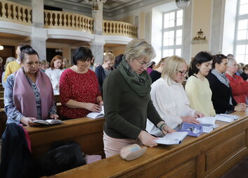 Charitní pracovníci prožili postní duchovní obnovu na Velehradě
