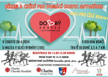 Během a chůzí pro Domácí Hospic Antonínek