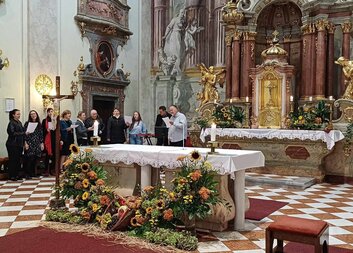 Charita uctila svou patronku svatou Ludmilu