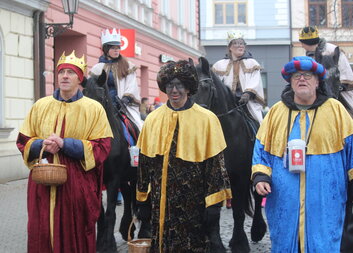 Jízda na koních doplňovala tříkrálové procesí v Uherském Hradišti